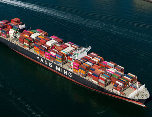 Yang Ming has received a new 11,000 TEU vessel to improve its Pacific service